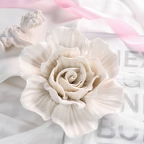 GOOHOCHY Flower Wall Hanging Ceramic White 1Pack Wall Decorations present