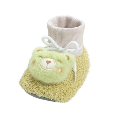 BOBOGOJP Baby Girls Cowboy Boots Winter Warm Snow Boots Baby Ankle Boots First Walker Crib Shoes (Green 5.5)