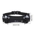 thumbnail image 2 of Riñonera Running con Botellas Bolsas Ajustables para Hombre y Mujer Negro, 2 of 8