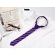 thumbnail image 5 of Corbata Delgada Allegra K Moda Clásica Autoadhesiva Rayas Púrpura Talla Única, 5 of 5