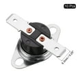 thumbnail image 3 of Temperature Control Switch Thermostat 70°C 10A N.O 6.3mm Pin 10 Pack,Bakelite Material, 3 of 4