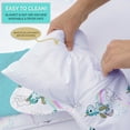 thumbnail image 4 of JumpOff Jo Standard Toddler Nap Mat Sleeping Bag for Preschool, 43 x 21 in - Unicorn Pixie Dust, 4 of 6