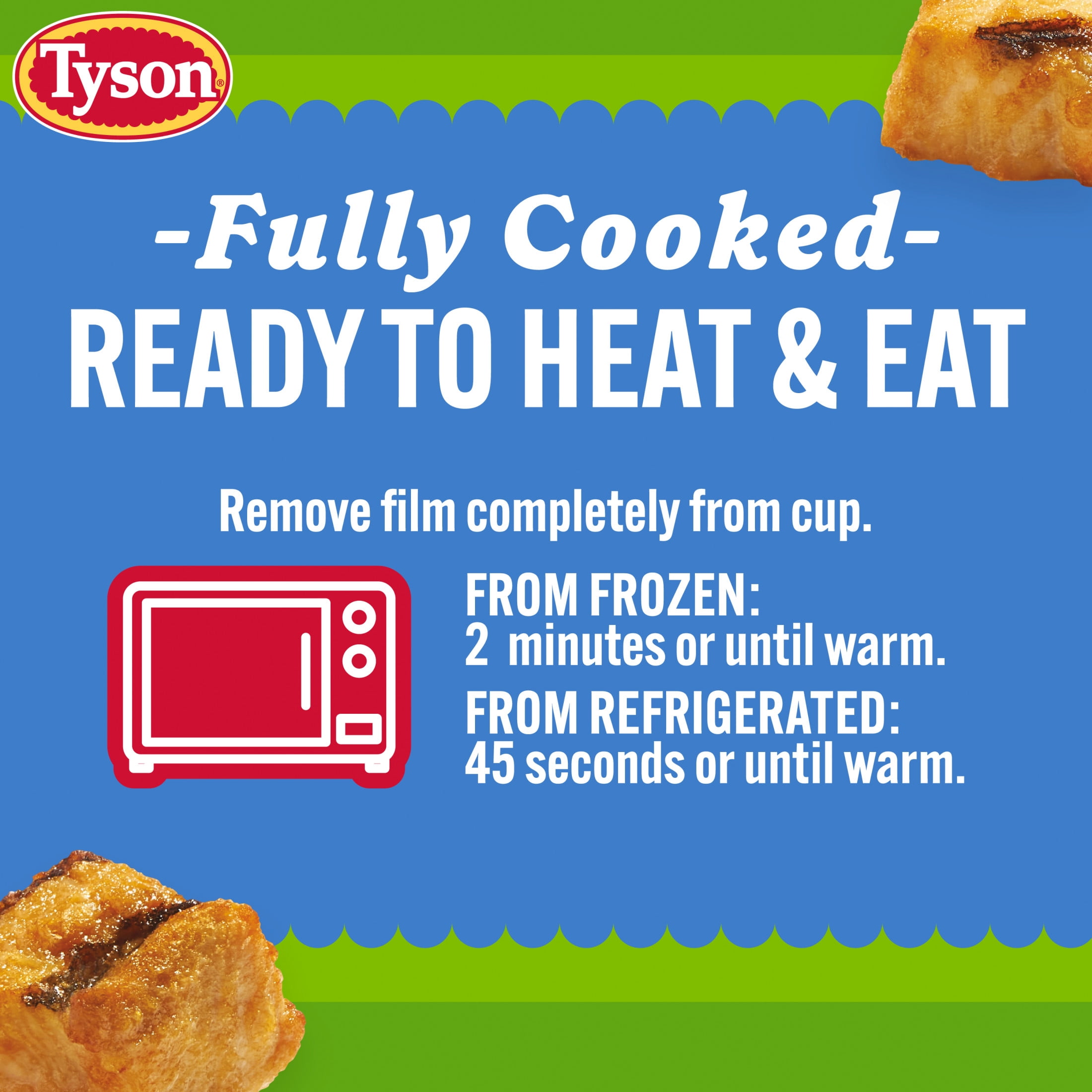 Tyson Grilled Boneless Chicken Bites Cup, 5.2 oz (Frozen, Fully Cooked)