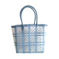 thumbnail image 1 of Large Capacity Vegetable Basket Waterproof Pvc Fruit Braid Home Handheld Storage Pouch, 1 of 5