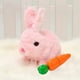 thumbnail image 2 of Pascua Eléctrico Walk Talk Hopping Bunny Juguete Con Zanahoria para Regalo () Rosa, 2 of 8