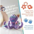 thumbnail image 4 of Nuby Purple Octopus Hoopla Bath Toy with 3 Tossing Rings for Baby, 4 of 12