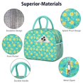 thumbnail image 4 of Reusable Lemon Lnsulated Lunch Bag for Women & Men-Leakproof Water-Resistant Cooler Tote,Large Capacity(10.6x8.7x6.3in)for Work,Office,Travel,Picnic,Beach., 4 of 7