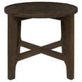 thumbnail image 5 of Pemberly Row Transitional Round Solid Wood End Table in Dark Brown, 5 of 7