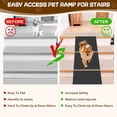 thumbnail image 6 of Dog Wedge Ramp for Stairs/Staircases, Portable & Lightweight Pet Ramp with Non-Slip Surface for Small Size Dogs Cats, Low Angled Dog Ramp for Elderly & Injured Pets (100LBS Capacity, 6Packs), 6 of 9