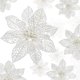 thumbnail image 1 of 36 Piezas 3 Tamaño Brillo de Navidad Poinsettia Flores de boda de imitación Flores de Navidad Adornos de decoración para el árbol de Navidad Año Nuevo Hogar al aire libre Dec, 1 of 2
