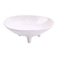 thumbnail image 2 of Frutero de cerámica de 3 patas con pedestal para mesa, decoración del hogar, cesta decorativa con base para compota de inauguración de casa. Blanco Diámetro 155 cm, 2 of 8
