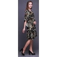 thumbnail image 3 of Bimba Feuilles Femmes Court Plage Caftan Tenue de Plage Bikini Couvre-Maillot Robe Midi-P-L, 3 of 5