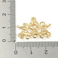 thumbnail image 3 of Brass Chandelier Component Links Light golden Connector Fan 16.5x23x3mm Hole: 1.5mm, 3 of 3