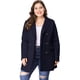 thumbnail image 2 of Abrigo Cruzado Agnes Orinda Azul Oscuro T XXL, 2 of 6