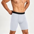 thumbnail image 2 of Ceisia Men's Compression Shorts High Elastic Quick Dry Breathable Athletic Running Training Solid Color Sport Shorts White XXXL Gift, 2 of 6