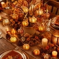 thumbnail image 4 of Beautynvta 12 Pcs Mini Pumpkin Hanging Ornaments, Multiple Types Fall Pumpkin Balls, Pumpkin Pendants for Small Tree Fall Thanksgiving Decor, 4 of 9