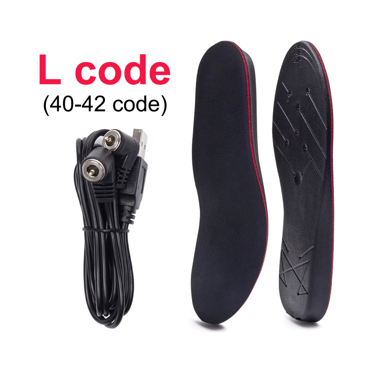 Electric Heated Shoe Insoles Foot Warmer Heater Feet Battery Warm Socks Ski Boot 
