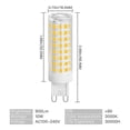 thumbnail image 3 of 12W G9 LED Bulb Warm White 3000K, Equivalent to Halogen 100W Bulb, 360 Wide Beam Angle, Non-Dimmable 1100 Lumens, 5 Pcs, 3 of 5