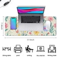 thumbnail image 5 of Long Mouse Pads for Desk,Pioneer Flower Floral Print Pattern Desk Mats on Top Of Desks, Desk Mouse Pad Extra Large with 3mm Non-Slip Base and Stitched Edge for Gaming,Office,Work,Home 31.5"x11.8", 5 of 6