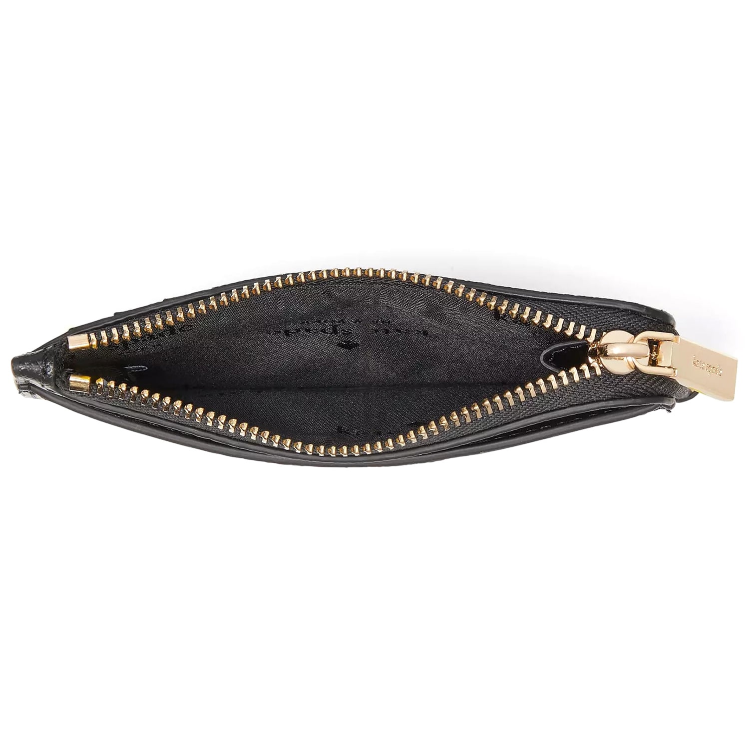 Kate Spade New York Women's Madison Small Top Zip Leather Card Holder (Black)