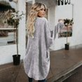 thumbnail image 3 of Cardigan Surdimensionné en Tricot Casual en Vrac, 3 of 6