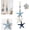 Star, variant on Lighted Wooden Fish & Starfish Wall Decor–Beachy Decor (Fish,No Light) | Warm Led Lighting, Rustic Wood Design, Easy Wall Hanging, Bathroom Porch Decor, Coastal Home Accent