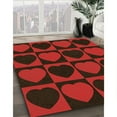 thumbnail image 2 of Ahgly Company Indoor Rectangle Patterned Tomato Sauce Red Area Rugs, 7' x 10', 2 of 6