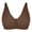 Brown, variant on MVRLSH Sports Jelly Bras for Women Wireless Soft Comfortable Gathered Up Design Daily Wear Strapless Bra