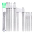 thumbnail image 1 of Bamboohart 2022 30 Large Eye Stitching Needles - 3 Sizes Big Eye Hand Sewing Needles In Clear Storage Tube For Stitching  Sewing And Crafting Summer Clearance, 1 of 9