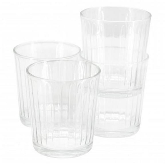 Gibson Home 141404.04 13.5 oz Moonstone Double Old-Fashioned Glass Set - 4 Piece