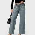 thumbnail image 4 of vigerkar Women's Loose Fit Vintage Wide Leg Jeans Stretchy Denim Pants Blue, S, 4 of 9