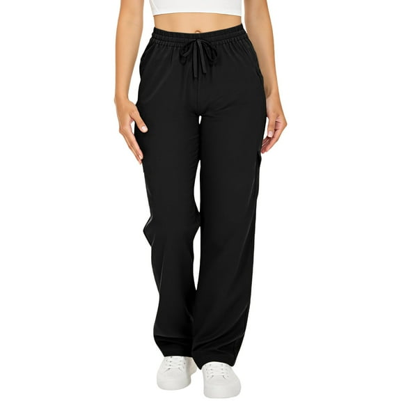 Uqiangy Womens Petite Sweatpants Womens Sweat Pants Gym Pants Women High Waisted Sweatpants for Women Jogger Sweatpants Women Gym Sweats Women Sweat Pants for Womens Black S