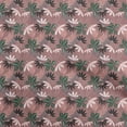thumbnail image 1 of oneOone Cotton Cambric Dark Rose Brown Fabric Tropical Quilting Supplies Print Sewing Fabric By The Yard 56 Inch Wide, 1 of 5