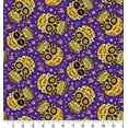 thumbnail image 2 of University of Louisiana LSU Sugar Skull Cotton Fabric-Sold by the Yard, 2 of 2