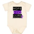 thumbnail image 3 of Inktastic Pancreatic Cancer Hope Love Cure Boys or Girls Baby Bodysuit, 3 of 5