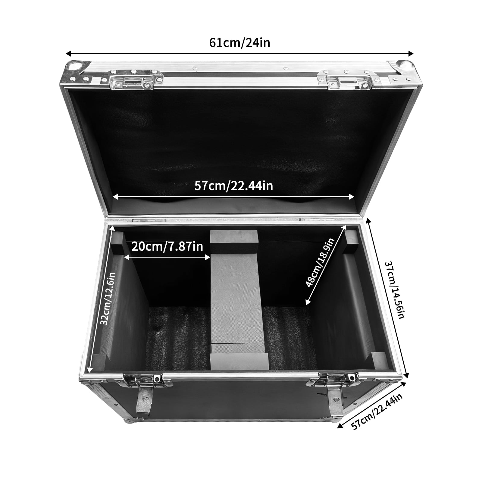 1PC Flightcase for 2pc 380W 10R Moving Head Light Stage Light DJ Disco Bar Party Stage Lighting Equipment for Halloween, Thanksgiving, and Christmas,DJ Controller Gator Cases