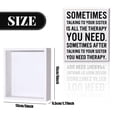 thumbnail image 3 of Letrero de madera Jetec Funny Sister Gifts Sometimes Talking Therapy, 3 of 6