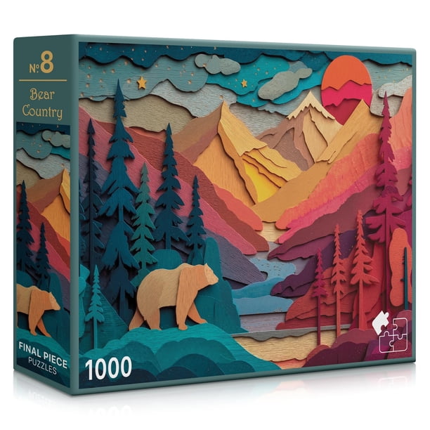 Rompecabezas Final Piece Puzzles Bear Country de 1000 piezas