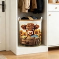thumbnail image 3 of ZZHZGZ Clearance Sale Quilted Laundry with Handles Boho Floral Quilted Storage Hamper Large Soft Laundry for Nursery, 3 of 3