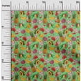 thumbnail image 2 of oneOone Cotton Poplin Twill Green Fabric Tropical Quilting Supplies Print Sewing Fabric By The Yard 56 Inch Wide, 2 of 5
