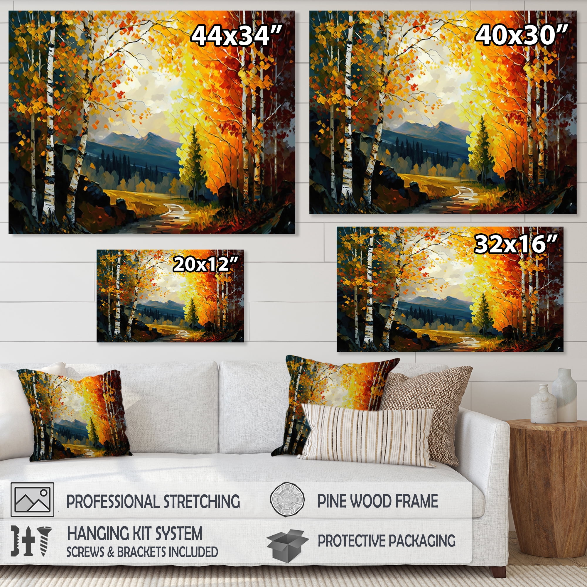 Designart Path Into The Forest I Canvas Wall Art