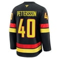 Men's Fanatics Elias Pettersson Black Vancouver Canucks Alternate