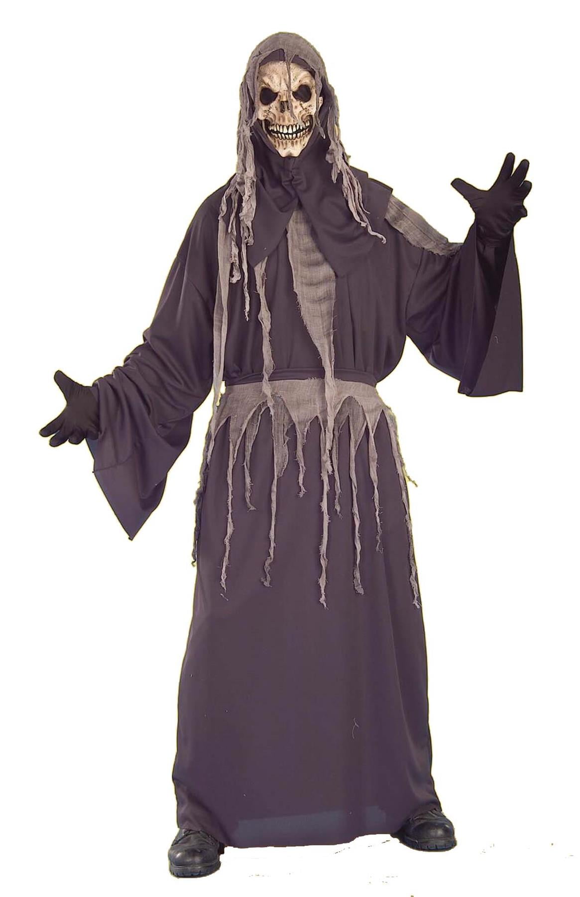 SKELETON REAPER shroud robe boys kids halloween costume - Walmart.com