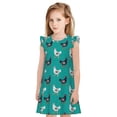 thumbnail image 1 of Fotbe Funny Chicken Vestido de Dormir para Niñas de 3 a 10 Años, Mangas Cortas, Estilo Princesa, Pijama Camisón con Mangas Voladas-X-Large, 1 of 6