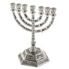 Menorah-12 Tribes (7 Branched) (5")-Silver Plated