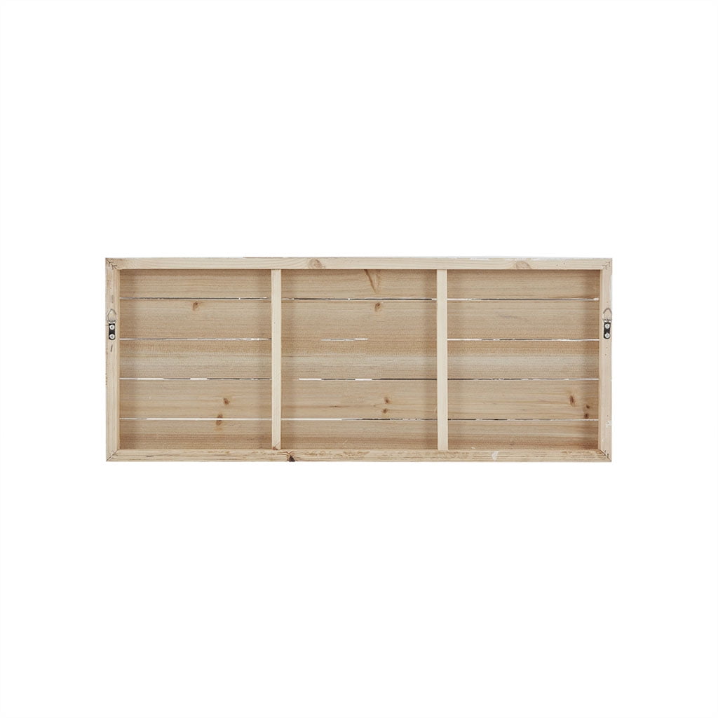 MAYEERTY Hand-Painted Wood Plank Panel Wall Decor
