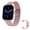 Pink, variant on 1.83 Inch Fitness Smart Watch for Men Women with Heart Rate Sleep Tracking Touchscreen Pedometer Step Counter Waterproof Metal Strap Gold