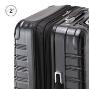 iFLY Fibertech 28 Large Checked Suitcase – Hardside Expandable Spinner Luggage for Travel, Black