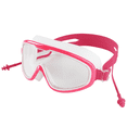 thumbnail image 1 of Máscara de buceo con esnórquel para niños, panorámica de 180°, con lentes de vidrio templado antivaho y protector nasal., 1 of 5
