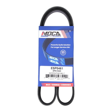 MOCA AUTOPARTS 5PK1020 Serpentine Belt Fit for 2007-2012 Chevrolet Malibu 2.4L & 2007-2010 Pontiac G6 2.4L & 2008-2009 Saturn Aura 2.4L